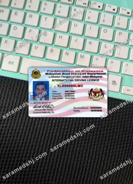 Malaysia driving license version 2 photolook FRONT